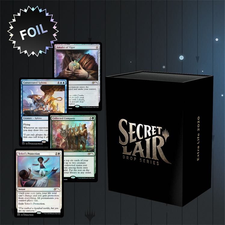 MTG secret lair Extra Life 2020 新品未開封品