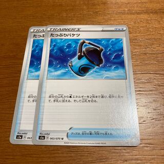 たっぷりバケツ2枚