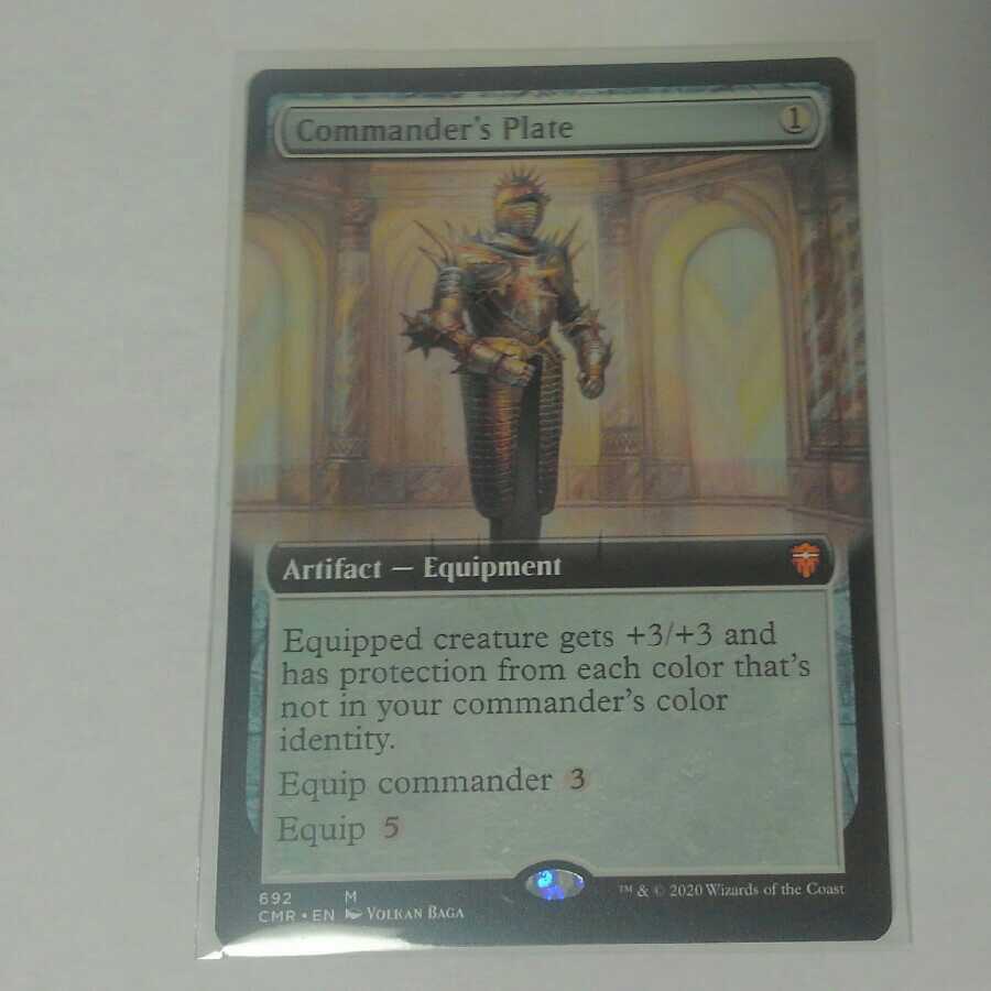 統率者の板金鎧　フルアート　英語