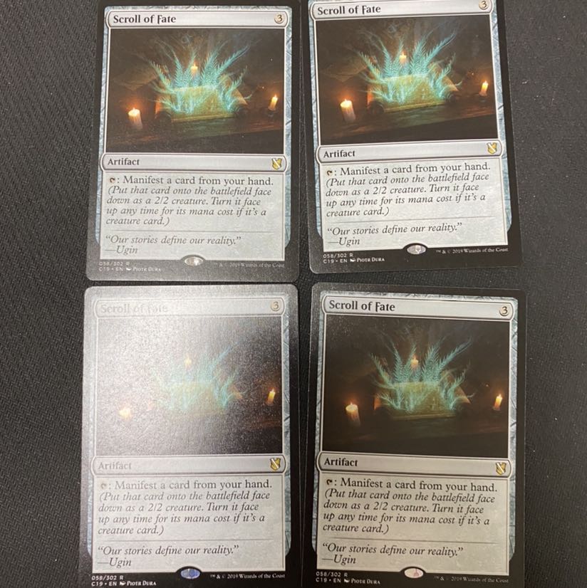 MTG 運命の巻物/Scroll of Fate C19 英語4枚セット