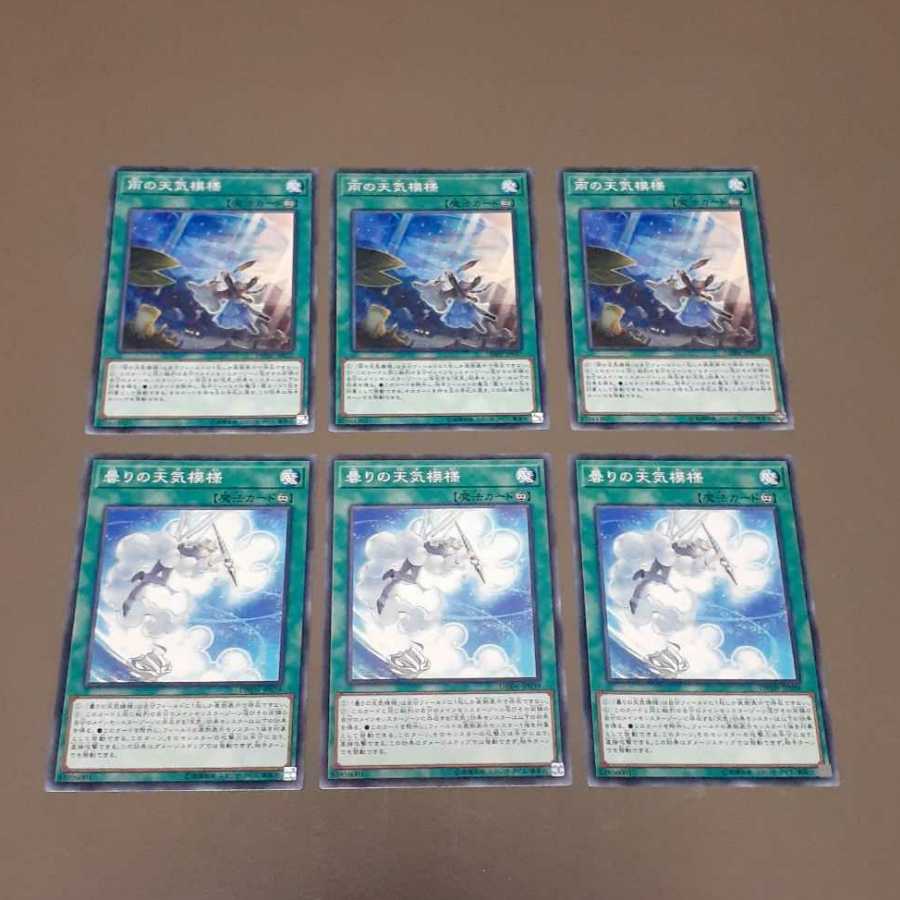 雨の天気模様、曇りの天気模様(N)