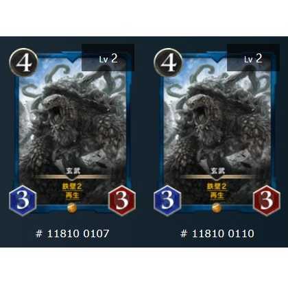 2枚セット 玄武