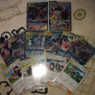 ポケモンカード　タッグチーム　シロナ&カトレア　ブラッキー&ダークライ