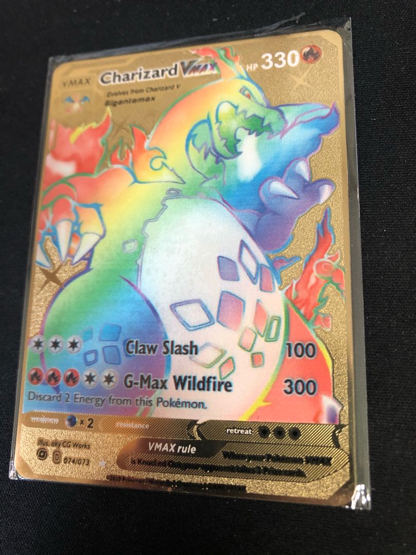 レインボー リザードン 金属カード