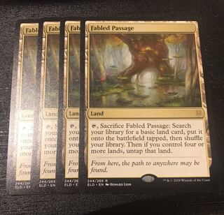 寓話の小道　英語版4枚セット