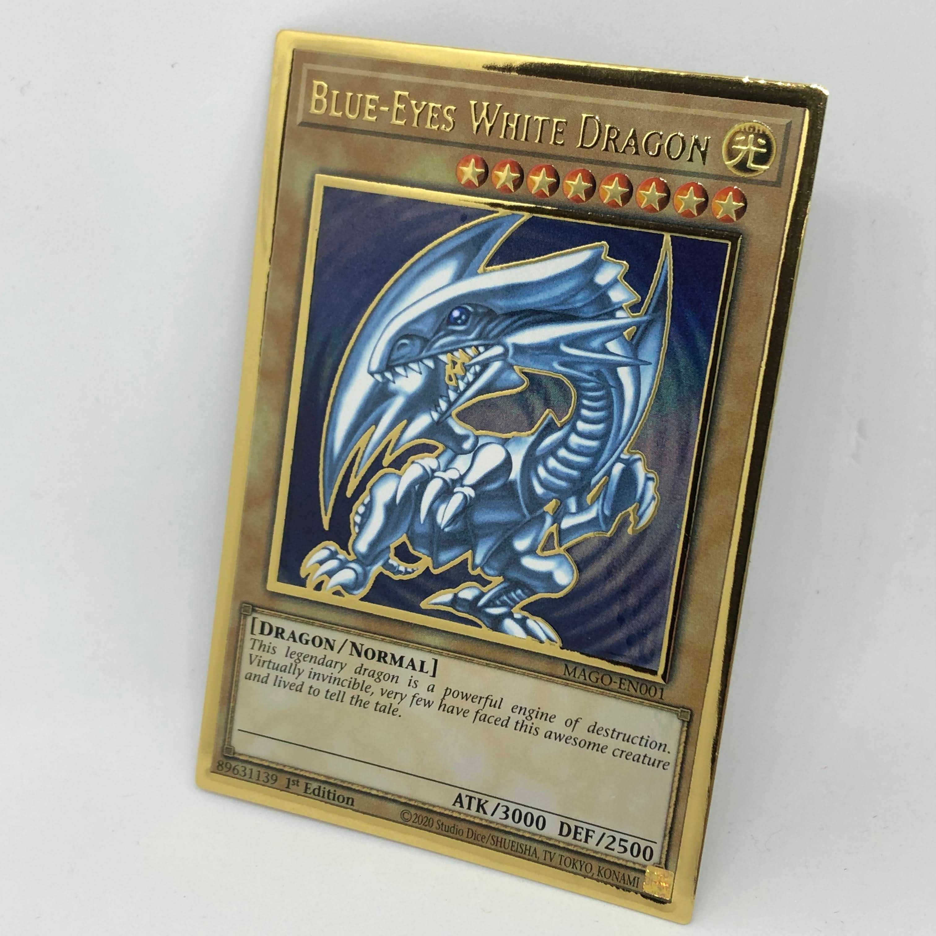 遊戯王 英語 青眼の白龍 1st MAGO プレミアムゴールドレア 初期絵