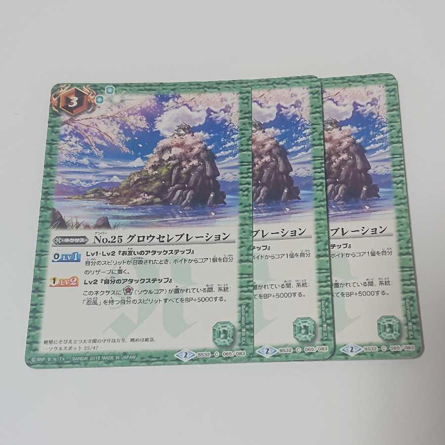 NO.25 グロウセレブレーション 3枚