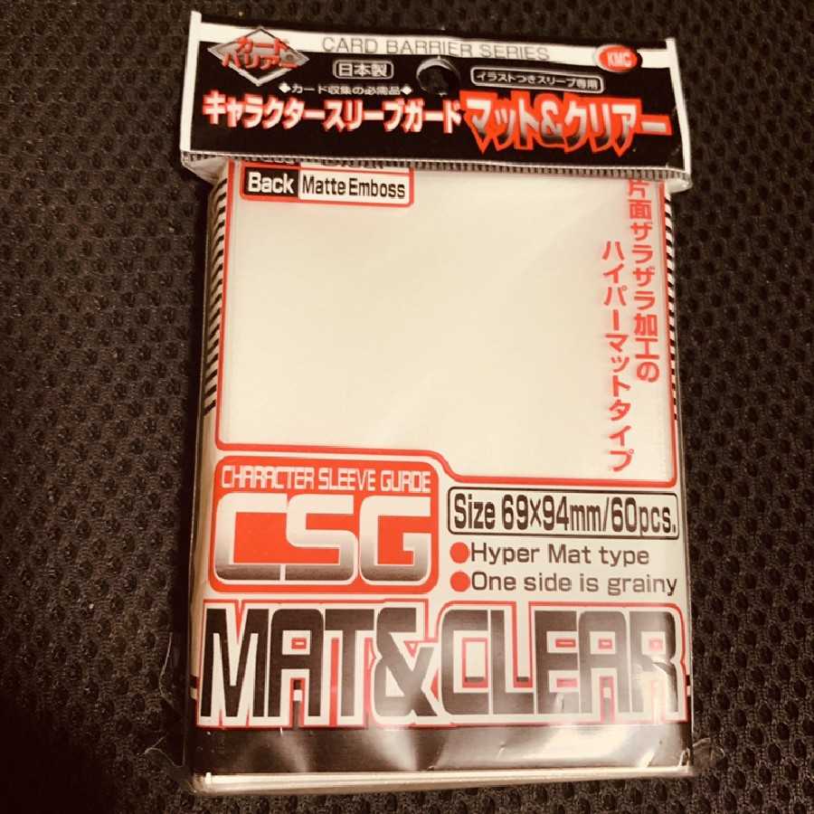 KMCカードバリアー キャラクタースリーブガ
ード マット&クリアー 60枚入り