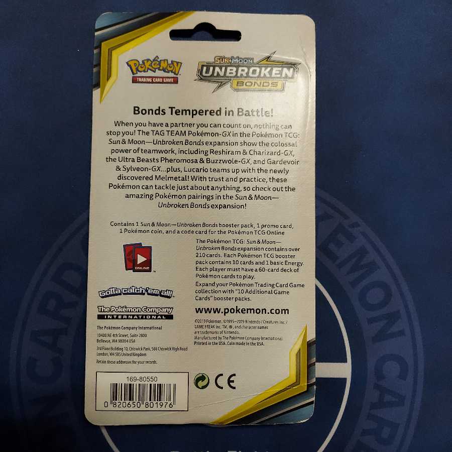 海外ポケカ　UNBROKEN BONDS　未開封