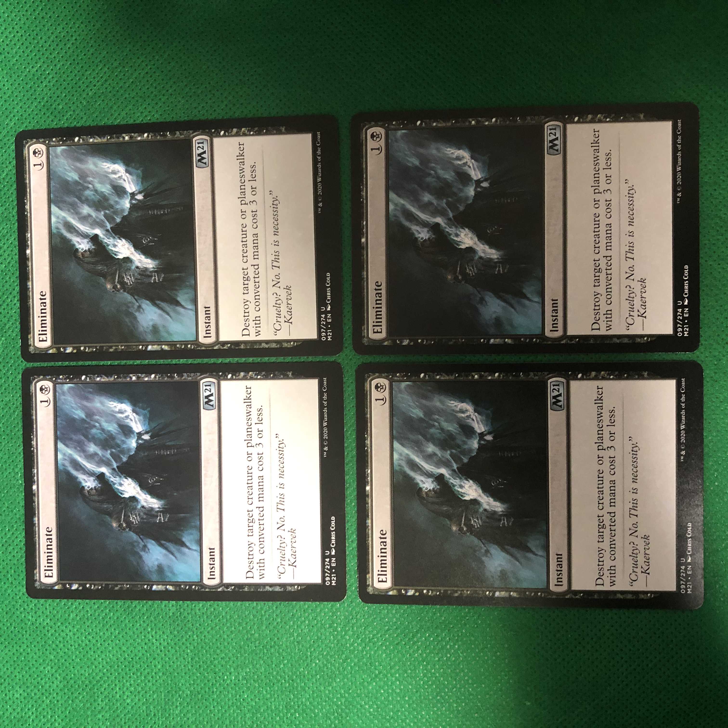 取り除き 英語版 4枚