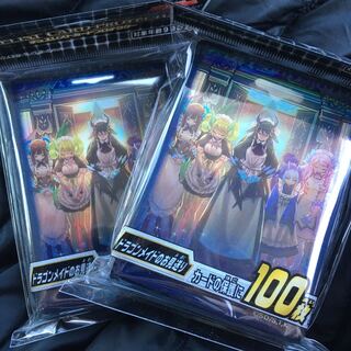 2個セット　ドラゴンメイドのお見送り　プロテクター　公式スリーブ