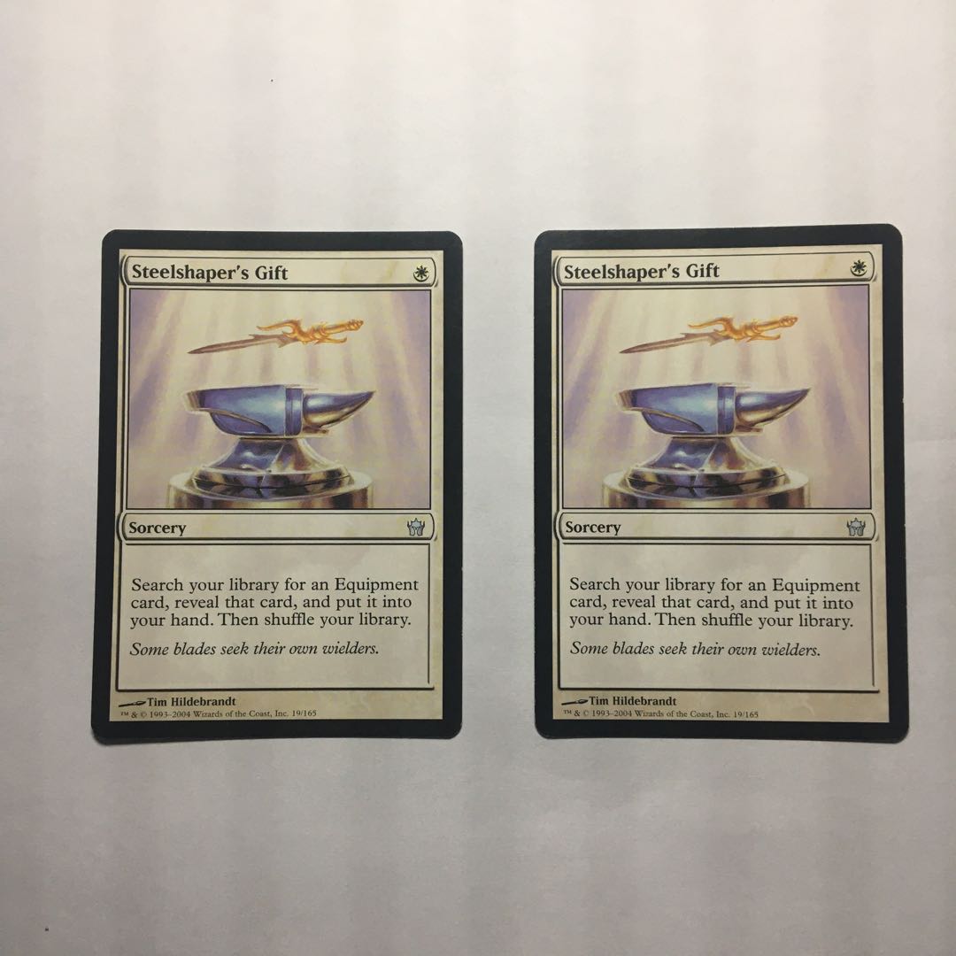 MTG 5DN 鋼打ちの贈り物　英語　2枚セット