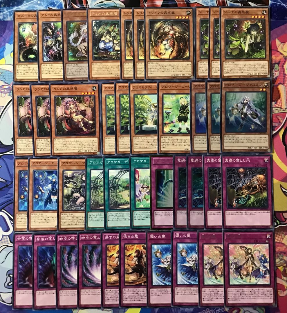 本格構築【蟲惑魔アロマージ】デッキ&EX15枚＆スリーブ セット