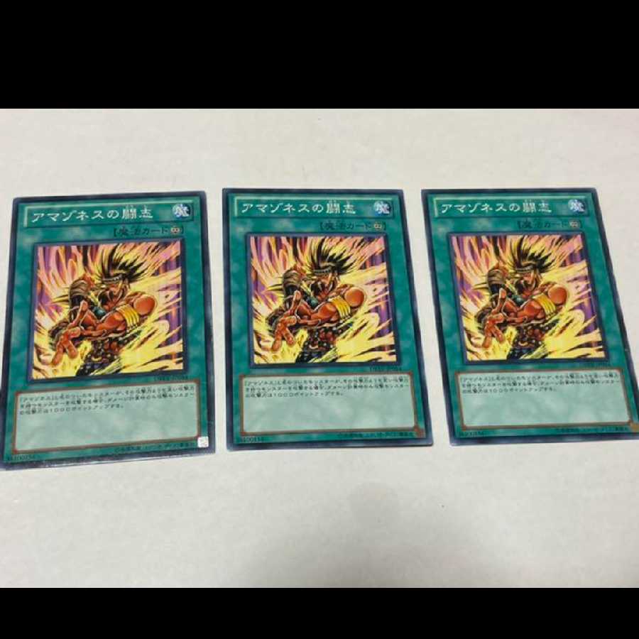 Yu-Gi-Oh! Amazoness Fighting Spirit 3 cards, model no. Ah-1756