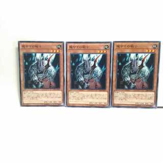 魔サイの戦士 3枚セット 遊戯王 無言可 レア ノーマル