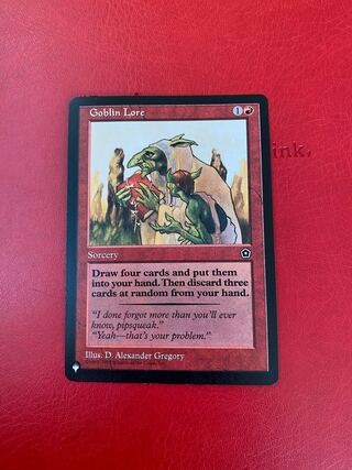 ゴブリンの知識　英語　ザリスト　４枚まで