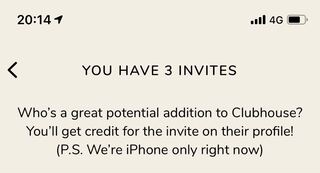 clubhouse招待 即対応