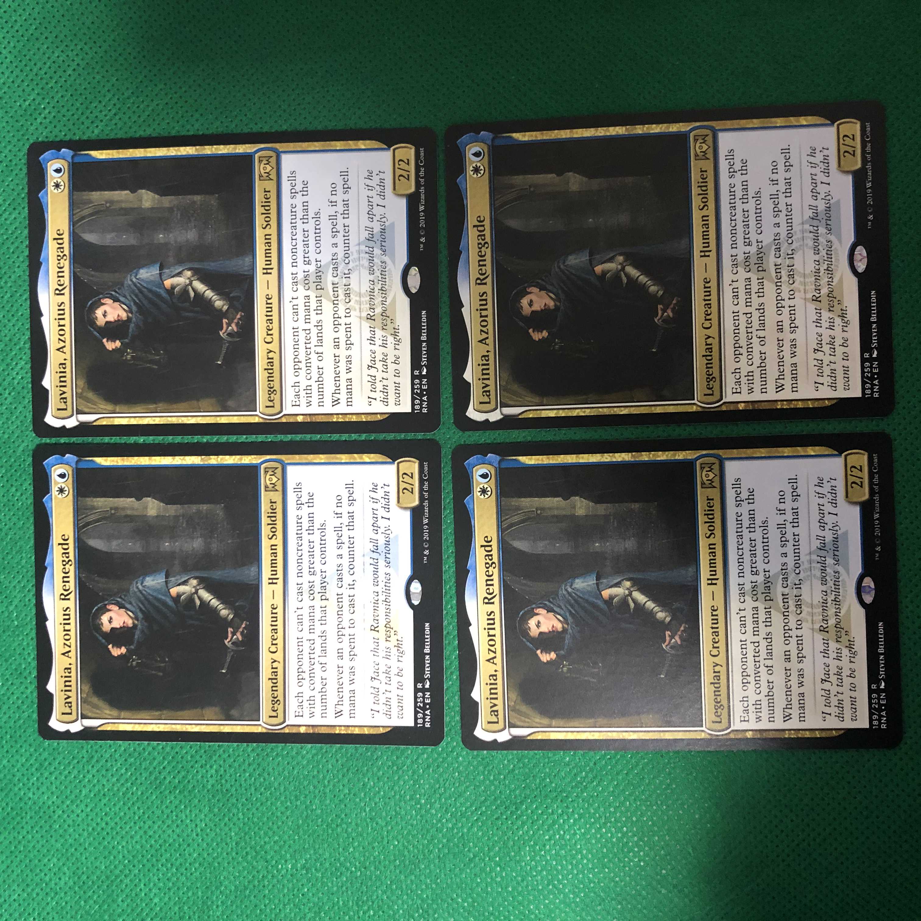 アゾリウスの造反者 ラヴィニア 英語版 4枚の通販 Ctrl Alt Sense Magi トレカ専用フリマアプリ