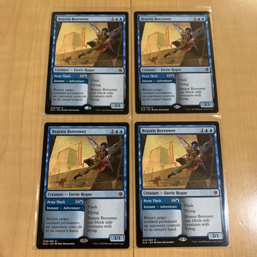 厚かましい借り手　4枚セット　英