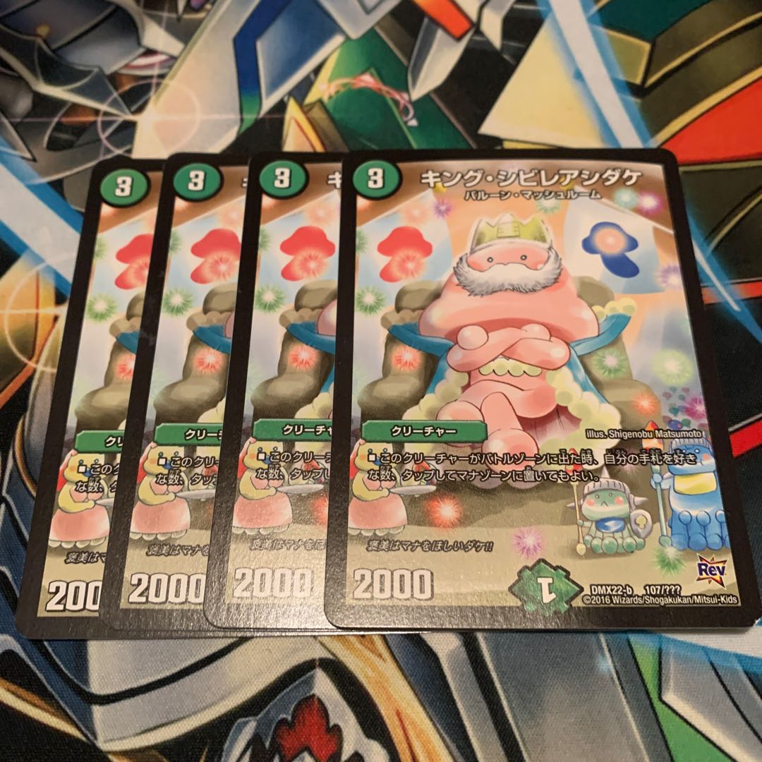 キング・シビレアシダケ 4枚