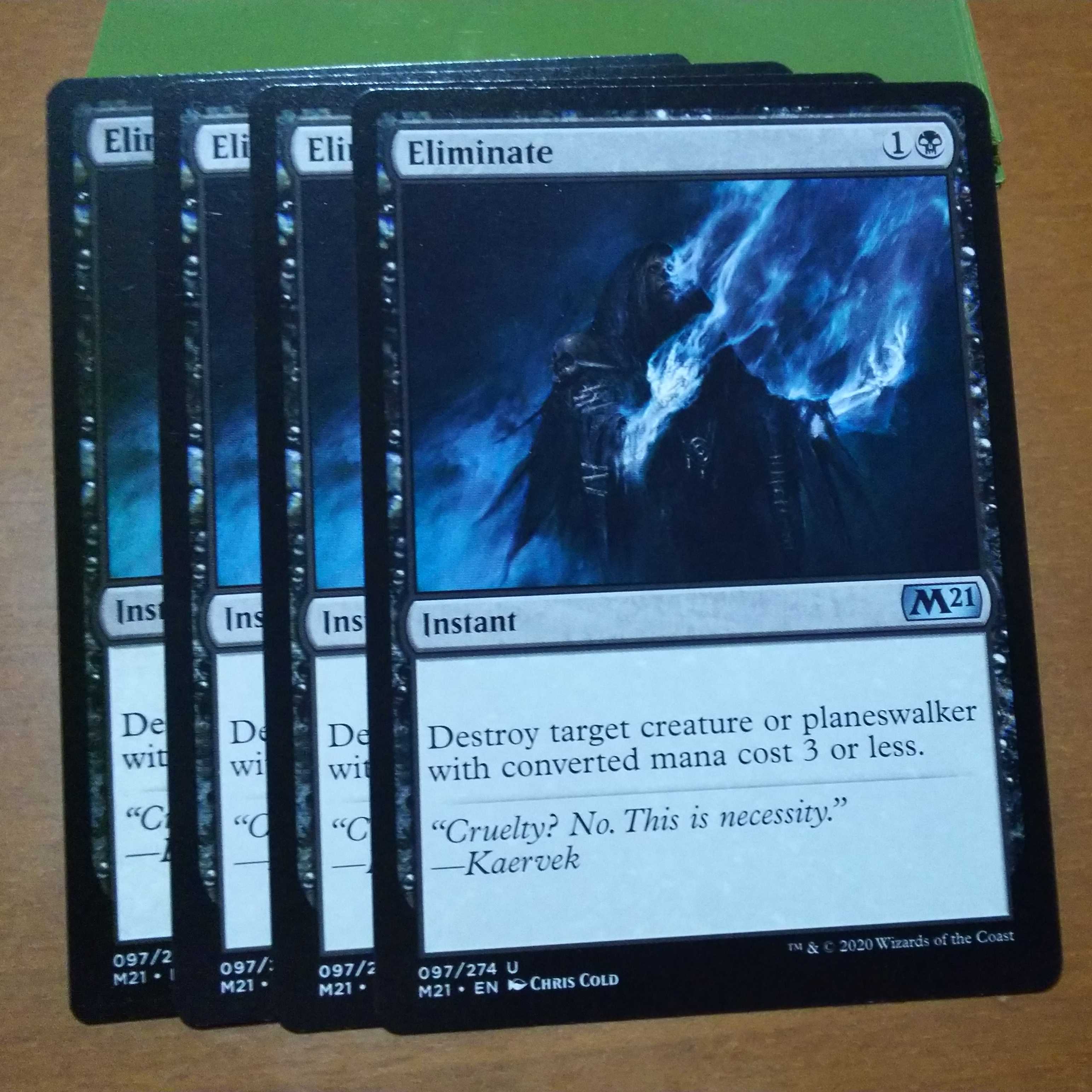 《取り除き/Eliminate》[M21] 黒U x 4