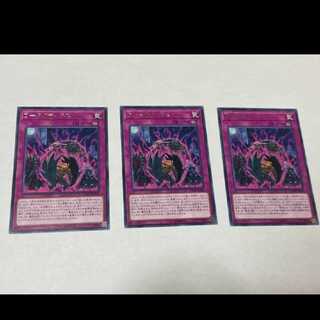 遊戯王 黒猫の睨み 3枚　型番あ-1095