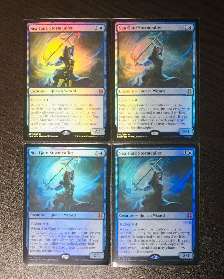 MTG FOIL Sea Gate Stormcaller ZNR 4 English