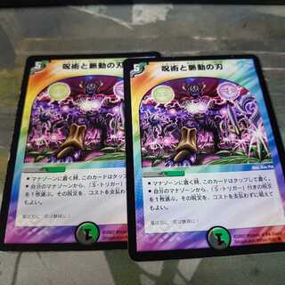 呪術と脈動の刃2枚