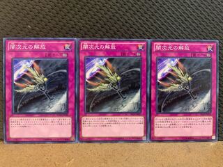 【ぽぽたん】遊戯王 10509 闇次元の解放 3枚 ノーマル