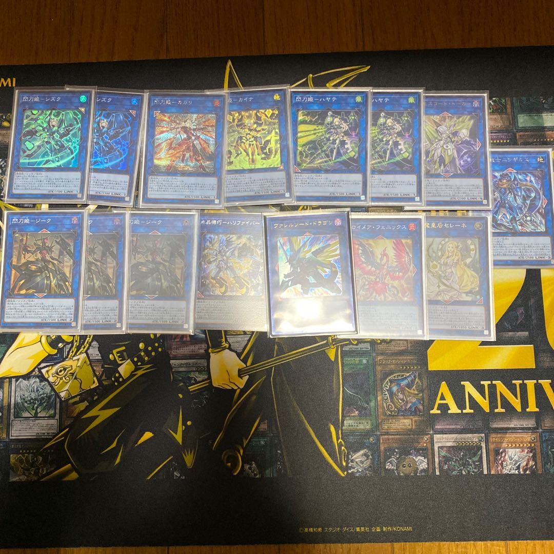 値下げ　ガチ構築　閃刀姫デッキ40＋EX15 スリーブ付