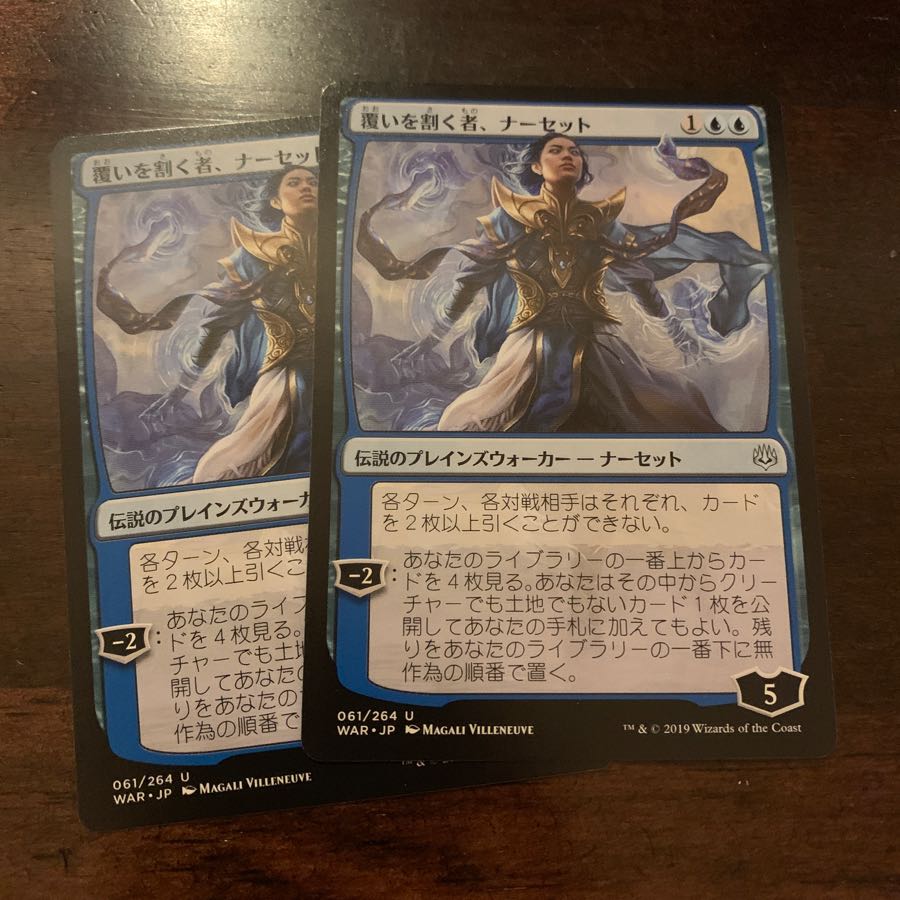 覆いを割く者、ナーセット　2枚