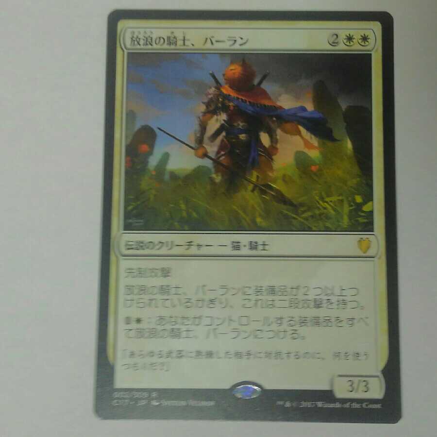 放浪の騎士 バーラン 日本語の通販 カタカナ Magi トレカ専用フリマアプリ