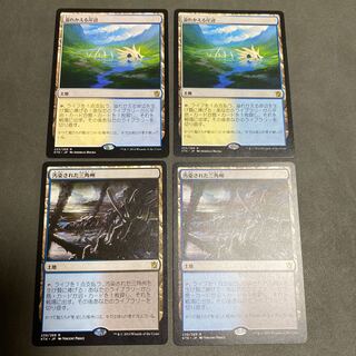 汚染された三角州　溢れかえる岸辺　2枚ずつセット