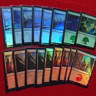 MTG Equatoria Foil land 17-card set
