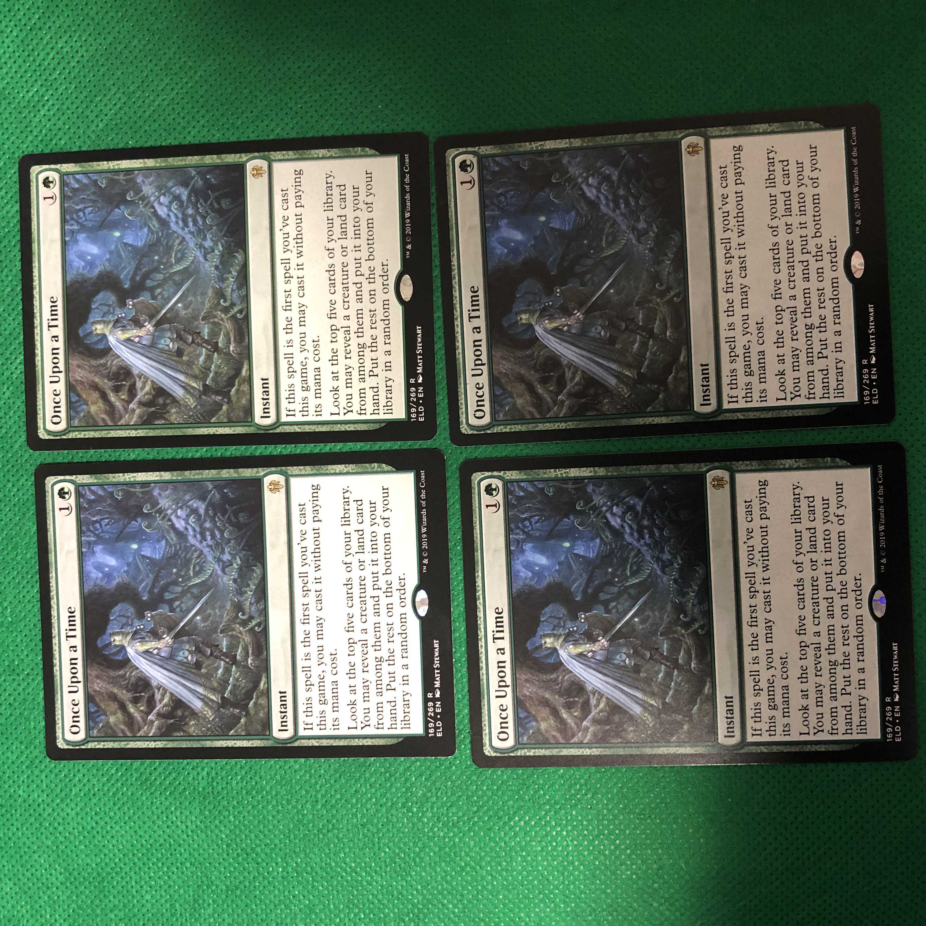 むかしむかし 英語版 4枚