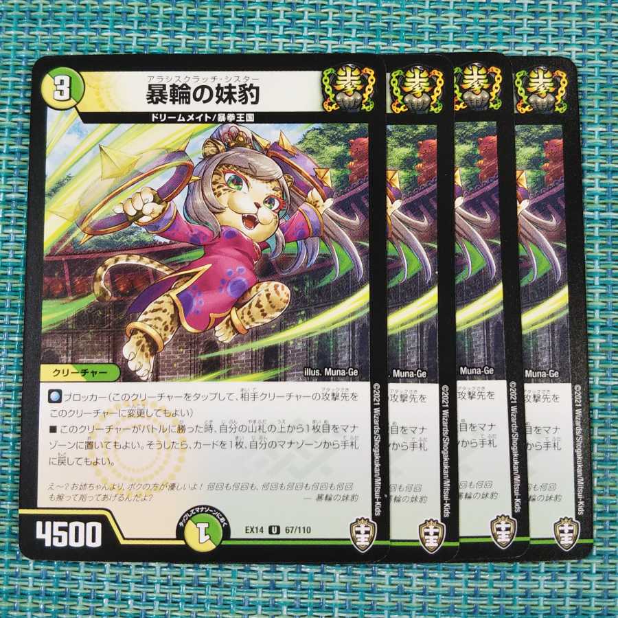 暴輪の妹豹 ４枚セット