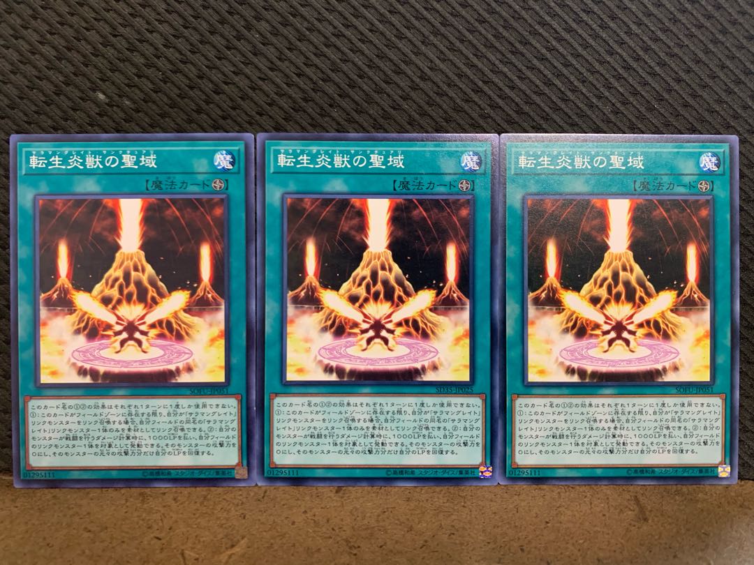 【ぽぽたん】遊戯王 10746 転生炎獣の聖域 3枚 ノーマル