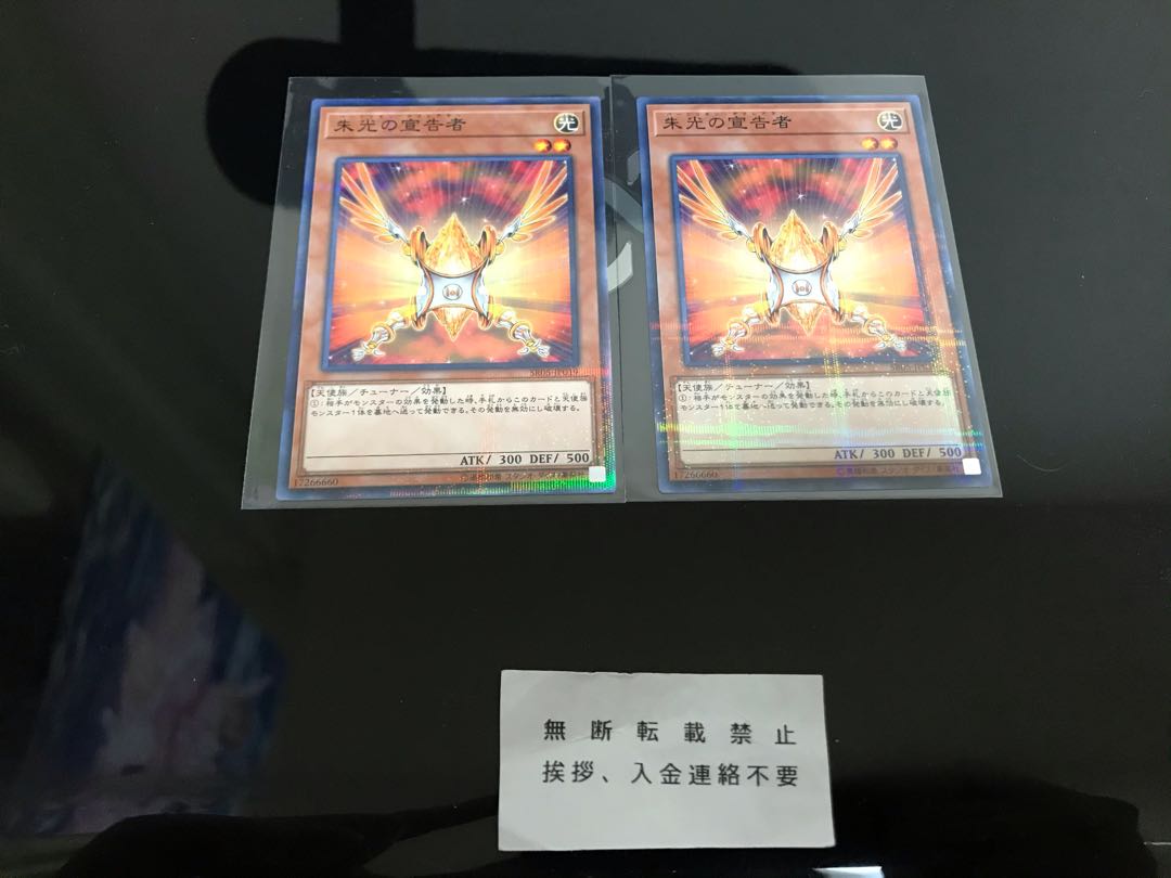 朱光の宣告者 ノーパラ ２枚