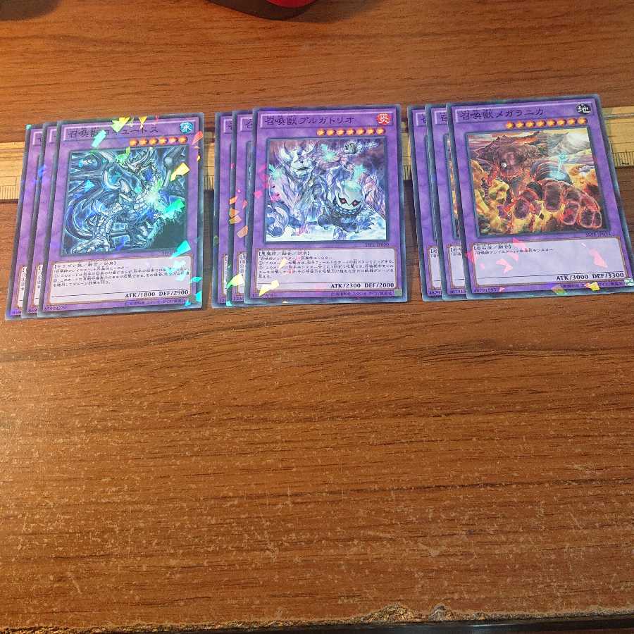 召喚獣 融合モンスター ノーマルパラレル セット 3種9枚