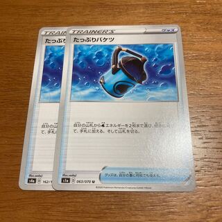 たっぷりバケツ2枚