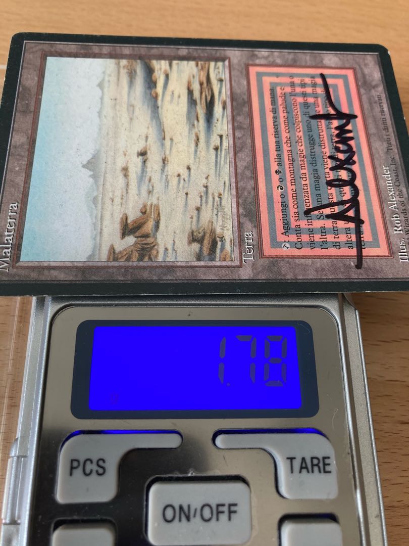 FBB badlands Italian 1 piece, black frame, dual lands, signed