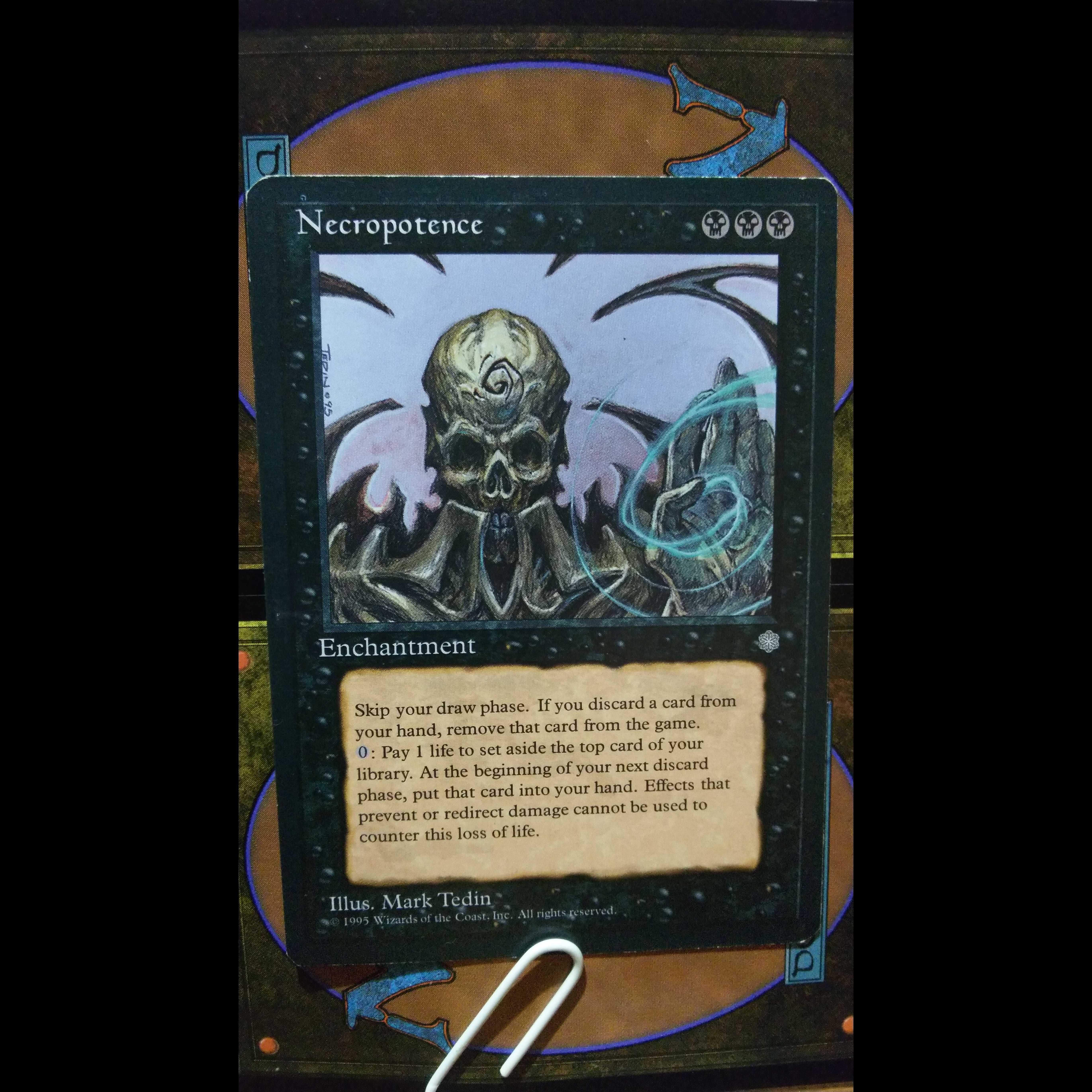 《ネクロポーテンス/Necropotence》[ICE] 黒R