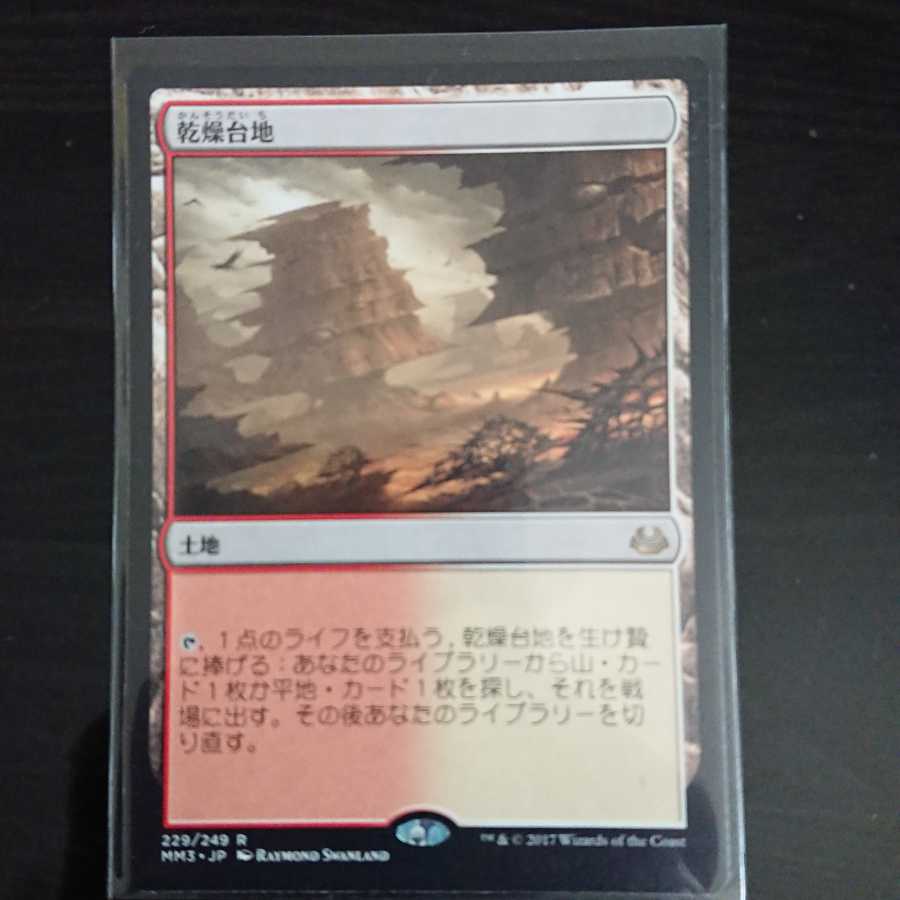 MtG モダンマスターズ2017 乾燥台地 レア 日本語 1枚 ③