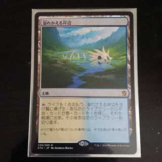 MtG タルキール覇王譚 溢れかえる岸辺 レア 日本語 1枚 ①