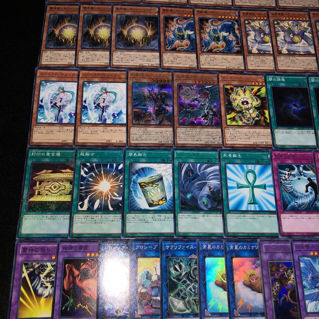 No.456 サンダードラゴン ガチ構築 デッキ40枚+EX15枚 雷龍融合