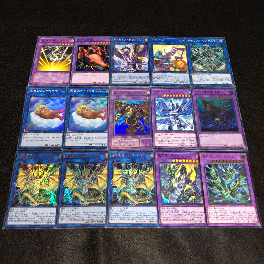 No.456 サンダードラゴン ガチ構築 デッキ40枚+EX15枚 雷龍融合