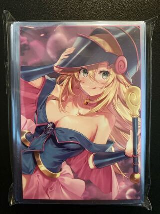 遊戯王 ブラックマジシャンガール スリーブ ミッドナイトブルー 冬コミ