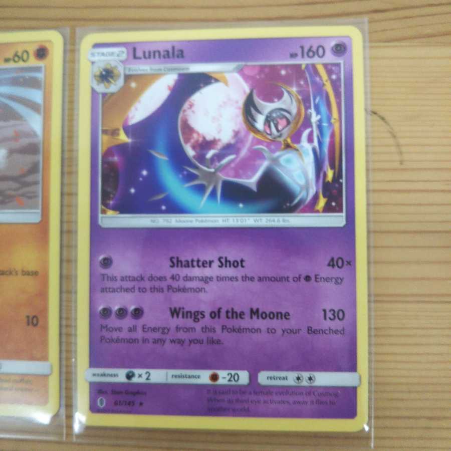 Set of 2 Pokémon English version cards