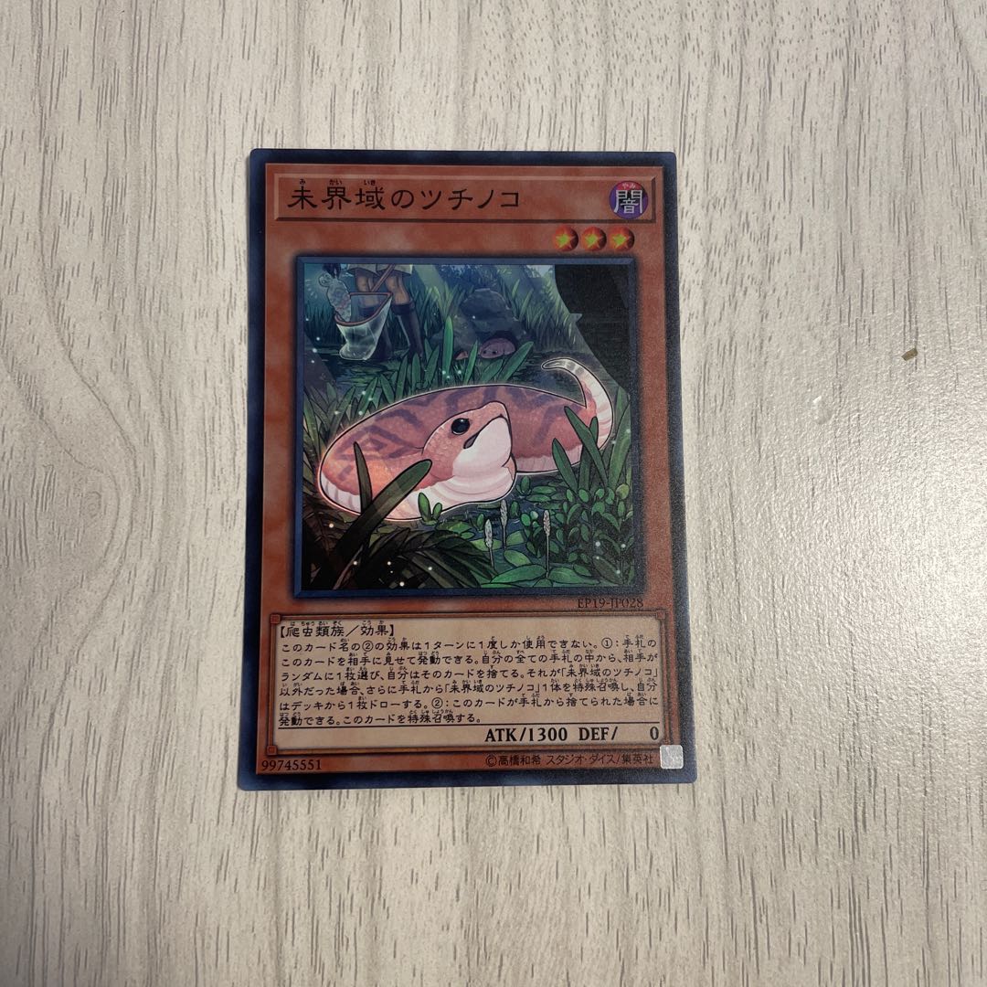 未界域のツチノコ スーパーレア　1枚　遊戯王