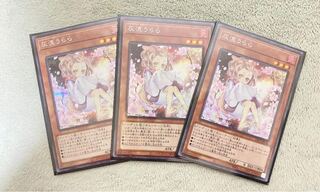 遊戯王 灰流うらら シークレット 絵違い 3枚